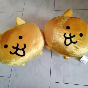 냥코 대전쟁 금 고양이 BIG 봉제 인형 2체