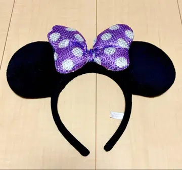 미니 머리띠 보라색 스팽글 디즈니