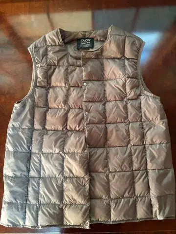 TAION 다운 베스트 L 그레이