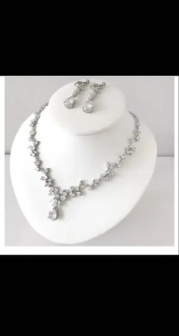 [ ANNAN WEDDING ] 목걸이, 귀찌 세트