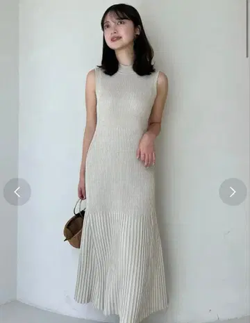 anuans 세미 머메이드 니트 원피스