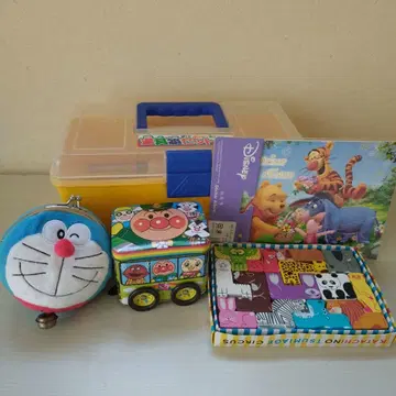 호빵맨 캔과 동물 퍼즐, 도구 상자 세트, 기타 알찬 세트!!