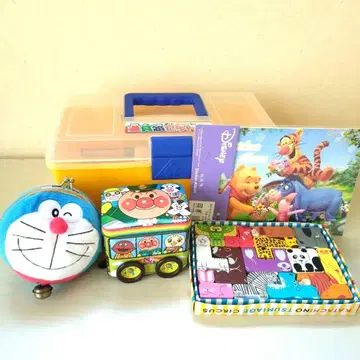 호빵맨 캔과 동물 퍼즐, 도구 상자 세트, 기타 알찬 세트!!