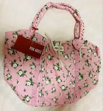PINK HOUSE 꽃무늬 토트백 택 포함 새상품