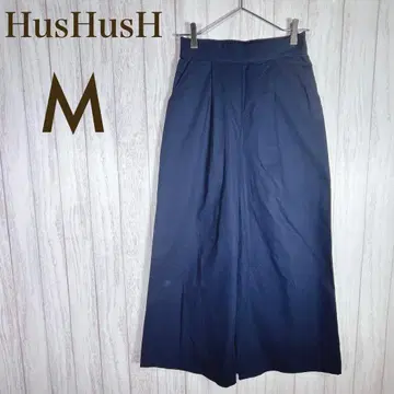 해시 아쉬 턱 와이드 팬츠 코튼 100% 허리밴딩 M 사이즈