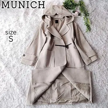 [ 새상품급 ] MUNICH 더플 코트 후드 울 오버 사이즈 아이보리