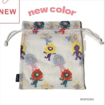 오사카 만박 먁먁 레이스 복조리 파우치