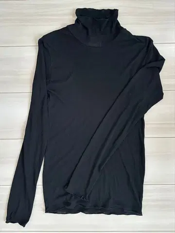 UNITED ARROWS 하이넥 시어 탑