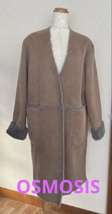 오즈모시스 리버서블 롱 코트