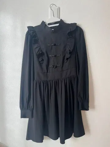 Ank Rouge 프릴 블랙 원피스