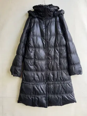 여성용 다운 코트 9호 블랙 탈부착 후드 밑단 조정 가능