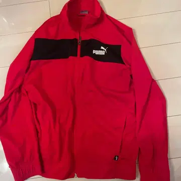 PUMA 레드 집업 자켓 L 사이즈