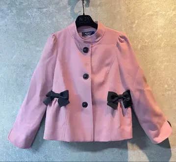 M'S GRACY 핑크 리본 자켓 사이즈 40