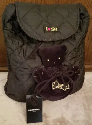 소니아 리키엘 퀼팅 백팩 블랙