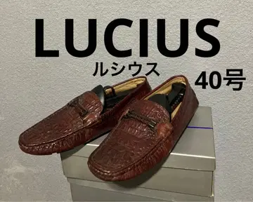 LUCIUS 루시우스 천연 가죽 엠보 드라이빙 신발 40 사이즈