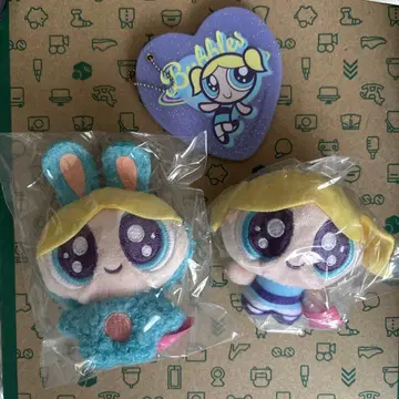 파워퍼프걸스 반짝반짝 눈 봉제 인형 슬라이드 거울