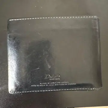 이단 접이식 지갑 블랙