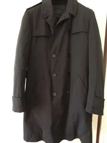 블랙 다운 트렌치코트 바니스 구매 이탈리아제 미사용 새상품