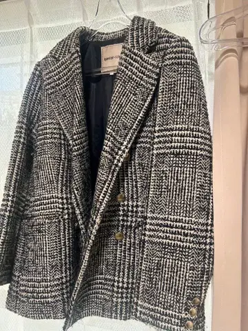 apuweiser-riche 체크 무늬 자켓 코트