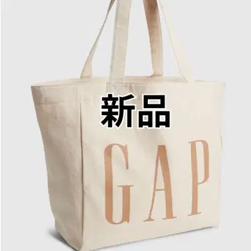 GAP 갭 [새상품] 캔버스 GAP 로고 토트백 베이지