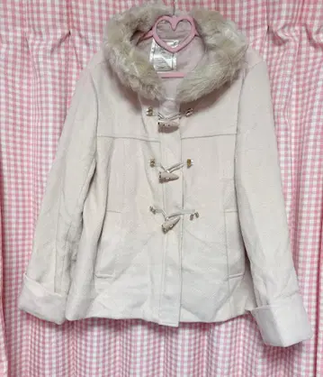 빅 사이즈 3L 퍼 달린 더플 코트