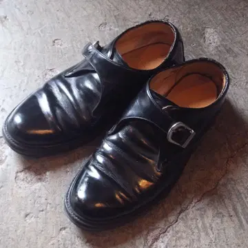 REGAL 블랙 몽크 스트랩 신발 26.5