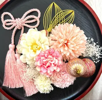 성인식 일본 의류 후리소데 시치고산 사전 촬영 머리 장식