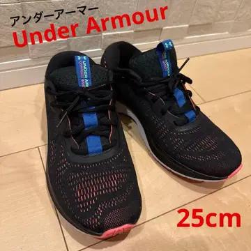 언더아머 러닝화 스니커즈 블랙 핑크 25cm