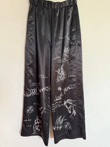 MAISON SPECIAL 그래픽 와이드 팬츠 36