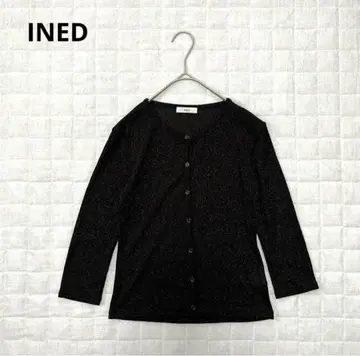 [ 이네드 ] 가디건 7부 소매 스트레치 라메 블랙 한국제 2