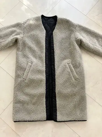 리버서블 퀼팅 보아 자켓