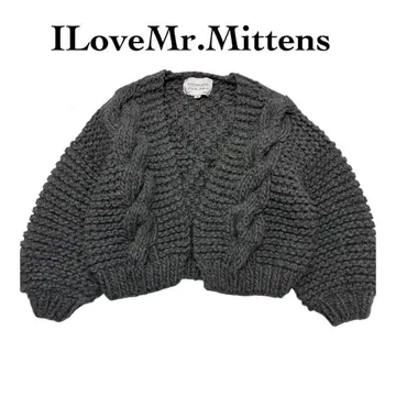 아이러브미스터미튼즈 봄버 니트 그레이