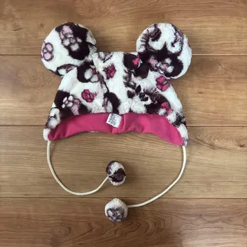 미키풍 귀달이 플리스 모자