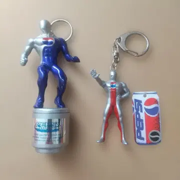 당시 정품 신구 펩시맨 키링 세트