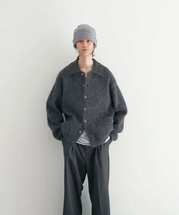 crepuscule Mohair polo cardigan 'C.GRAY'