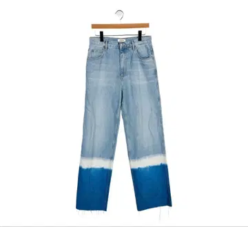 Sandro 산드로 와이드 레그 하이라이즈 데님 청바지