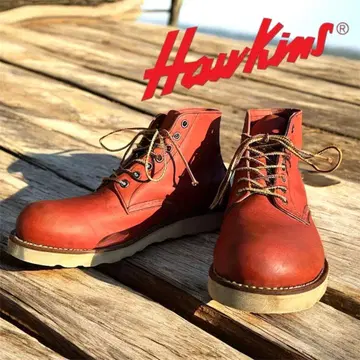 Hawkins 빨간색 가죽 워크 부츠 HL40011 6인치 부츠 26.5