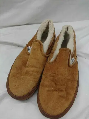 반스 슬립온 무스탕 라이너 스웨이드 베이지 계열 US 6 남성용