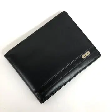 발리 천연 가죽 접이식 지갑 블랙