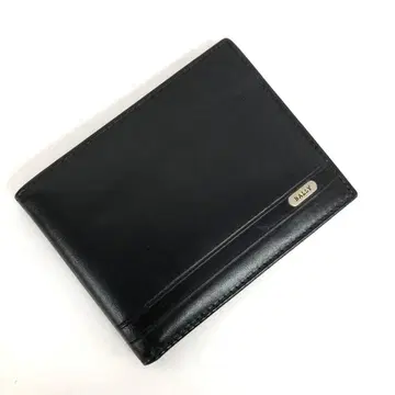 발리 천연 가죽 접이식 지갑 블랙