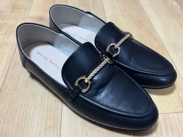 ORiental TRaffic 블랙 가죽 로퍼