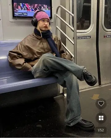 뉴요커 가죽 자켓