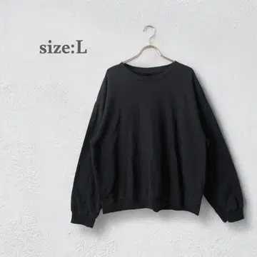 보아 맨투맨 트레이닝복 긴팔 티셔츠 속기모 블랙 빅 사이즈 가을/겨울