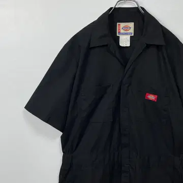 Dickies 디키즈 오버롤 반팔 작업복 블랙 M