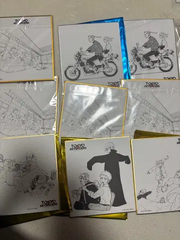 도쿄 리벤저스 동리베 원화전 색지 15장 묶음 판매 세트