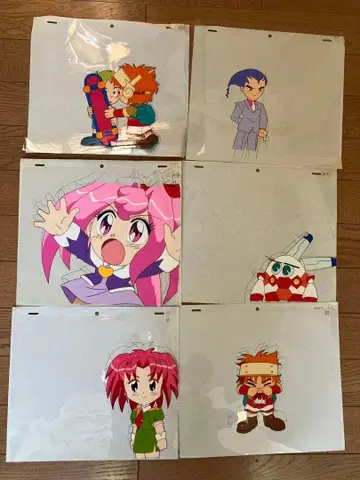 [ 귀중 ] 초발명BOY 카니빵 애니메이션 셀화 6장 세트
