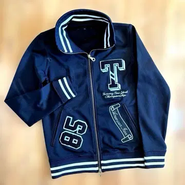 타미힐피거 저리 아우터 와펜 디자인 블랙 S