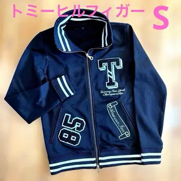 타미힐피거 저리 아우터 와펜 디자인 블랙 S