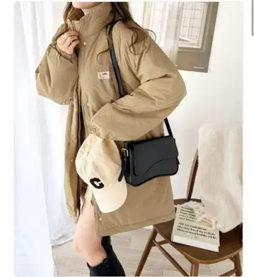 java 베이지 다운 자켓 마운틴