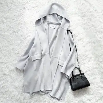 인기 FRAMeWORK 리버 후드 판초 코트 라이트 블루 정가 5.2만